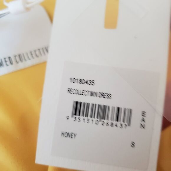 NWT C/MEO Recollect Mini Dress in Honey Sz small - Picture 5 of 6